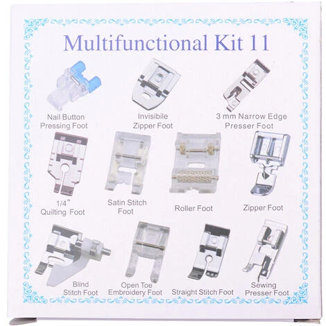 Set Di Piedini Per Macchina Da Cucire 11 Pezzi Piedino Per Macchina Da Cucire Professionale Per Lavori Di Cucito Janome Brother Singer Parti E Accessori Per Macchine Da Cucire Punto Invisibile Kit Di 5 Set Di Piedini Per Macchina Da Cucire 11 Pezzi Piedino Per Macchina Da Cucire Professionale Per Lavori Di Cucito Janome Brother Singer Parti E Accessori Per Macchine Da Cucire Punto Invisibile Kit Di - immagine 3