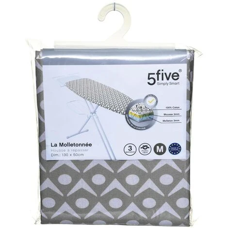 Rivestimenti Per Stireria T2 Grey Fleece - 5 Five Simply Smart 4 Rivestimenti Per Stireria T2 Grey Fleece - 5 Five Simply Smart - immagine 2