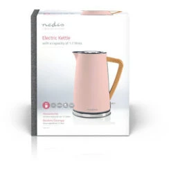 Nedis Bollitore Elettrico 1.7 L Soft Touch Rosa Ruotabile Di 360 Gradi Elemento Riscaldante Nascosto Controller Strix® Protezione Da Bollitura A Secco -Rowentus Negozio 85339650 5