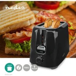 Nedis Tostapane 2 Slot Livelli Di Doratura: 6 Nero -Rowentus Negozio 85339702 2