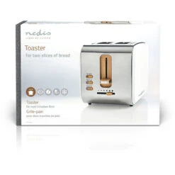 Nedis Tostapane Serie Soft Touch 2 Slot Livelli Di Doratura: 6 Funzione Di Scongelamento Bianco -Rowentus Negozio 85339719 5