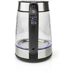 Nedis Bollitore Elettrico 1.7 L Vetro Trasparente 60,70,80,90,100 °C Indicatore Di Temperatura Ruotabile Di 360 Gradi Elemento Riscaldante Nascosto Controller Strix® Protezione Da Bollitura A -Rowentus Negozio 85339733 3
