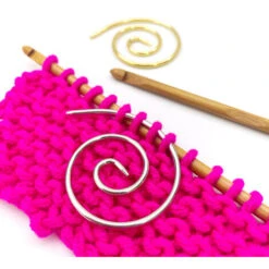 Cavo A Spirale Tondo In Maglia Porta Punti Per Maglieria Abbigliamento Fai Da Te Aghi Per Cucire Scialle Per Tappezzeria 1 Pezzo (argento) -Rowentus Negozio 85581021 3