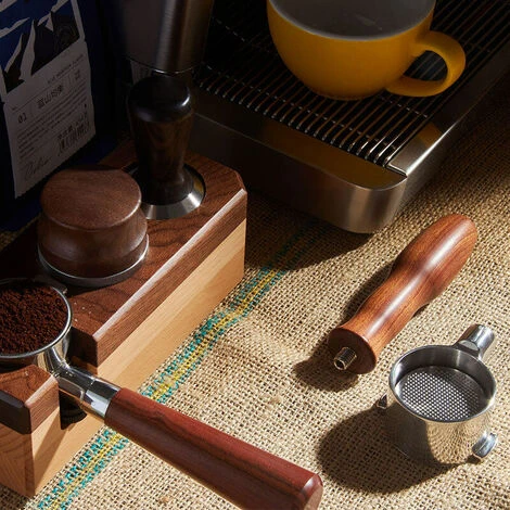 51mm Bottomless Portafilter Coffee Bottomless Compatible With DeLonghi Espresso Machine EC680 And EC685 Rosewood Handle (Filter Basket Included, Two Ears) 4 51mm Bottomless Portafilter Coffee Bottomless Compatible With DeLonghi Espresso Machine EC680 And EC685 Rosewood Handle (Filter Basket Included, Two Ears) - immagine 2