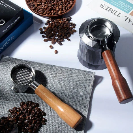 51mm Bottomless Portafilter Coffee Bottomless Compatible With DeLonghi Espresso Machine EC680 And EC685 Rosewood Handle (Filter Basket Included, Two Ears) 5 51mm Bottomless Portafilter Coffee Bottomless Compatible With DeLonghi Espresso Machine EC680 And EC685 Rosewood Handle (Filter Basket Included, Two Ears) - immagine 3