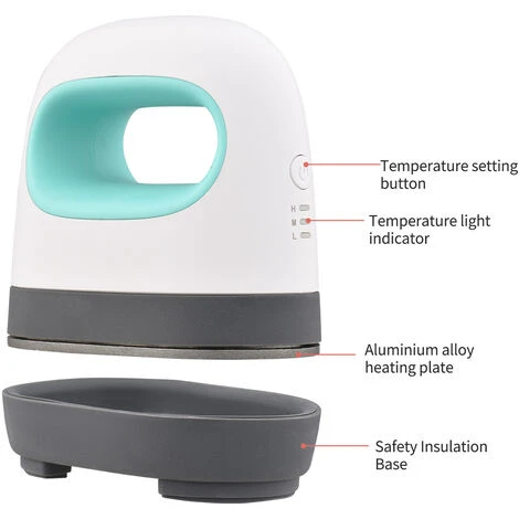 Mini Pressa A Caldo Stampa Di T-shirt Facile Riscaldamento Transfer Press Ferro Da Stiro Macchine Per Vestiti Borse Cappelli Cuscinetti Coperta Pelle (verde) 4 Mini Pressa A Caldo Stampa Di T-shirt Facile Riscaldamento Transfer Press Ferro Da Stiro Macchine Per Vestiti Borse Cappelli Cuscinetti Coperta Pelle (verde) - immagine 2