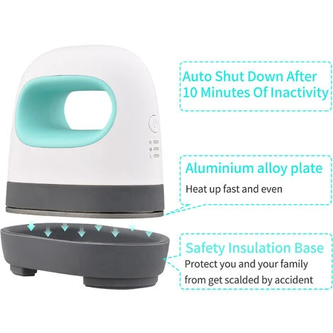 Mini Pressa A Caldo Stampa Di T-shirt Facile Riscaldamento Transfer Press Ferro Da Stiro Macchine Per Vestiti Borse Cappelli Cuscinetti Coperta Pelle (verde) 7 Mini Pressa A Caldo Stampa Di T-shirt Facile Riscaldamento Transfer Press Ferro Da Stiro Macchine Per Vestiti Borse Cappelli Cuscinetti Coperta Pelle (verde) - immagine 5