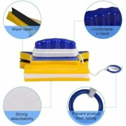 Detergente Per Vetri Double Sided Magnetic Window Cleaner Attrezzature Per La Pulizia Wiper Tools Per Vetri Di Spessore Inferiore A 6 Mm -Rowentus Negozio 86169543 2