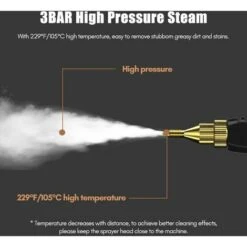 Pulitore A Vapore Portatile GTA 2500W, Macchina Per La Pulizia A Vapore Pressurizzata Ad Alta Temperatura Con Testine A Spazzola, Per Auto Da Bagno Mobili Da Cucina, Spina Europea Rossa - Spina Europe -Rowentus Negozio 86184947 4