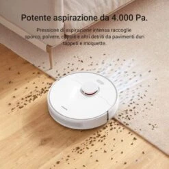Dreame D10 Plus Robot Aspirapolvere Lavapavimenti Con Svuotamento Automatico Polvere, Navigazione LiDAR Rilevamento Ostacoli, Aspirazione 4000Pa Tappeti Peli Animali, Autonomia 170min, WiFi/APP/Alexa -Rowentus Negozio 86325524 3
