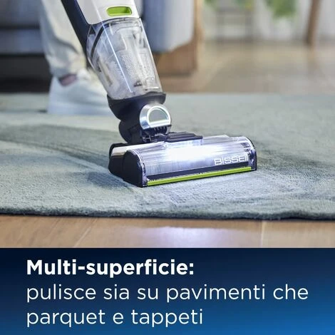 BISSELL CrossWave X7 Plus Cordless Pet Pulitore Multi-Superficie 3-in-1 Lavapavimenti E Aspirapolvere Modalità Turbo Per Peli Di Animali Domestici Tecnologia A Doppio Serbatoio 75dB 3479N 7 BISSELL CrossWave X7 Plus Cordless Pet Pulitore Multi-Superficie 3-in-1 Lavapavimenti E Aspirapolvere Modalità Turbo Per Peli Di Animali Domestici Tecnologia A Doppio Serbatoio 75dB 3479N - immagine 5