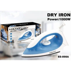 Ferro Da Stiro Da Viaggio A Secco 1000W Piastra Alluminio Portatile ES-898A -Rowentus Negozio 86543055 3