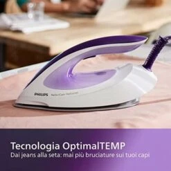 Philips PerfectCare Performer Ferro Da Stiro Con Caldaia- 2600W, Colpo Di Vapore 450g, Pressione 6,5 Bar, Tecnologia OptimalTEMP, Serbatoio 1,8 L, Viola/Bianco (GC8752/30) -Rowentus Negozio 86627977 4