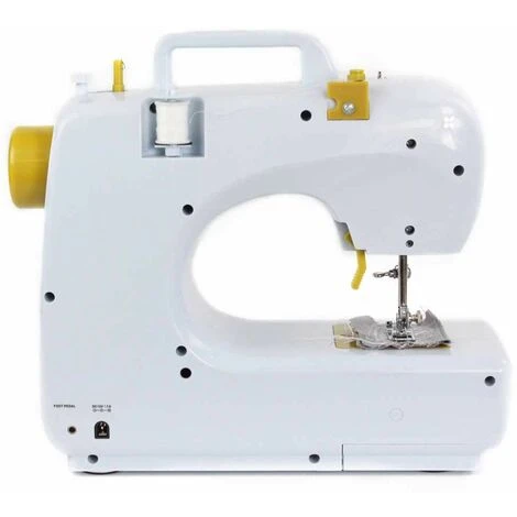PRIXTON - Macchina Da Cucire Portatile P120 - Cassetto Per Accessori - Lampada Integrata - 16 Tipi Di Schemi - Pedale Incluso - Colore Giallo 5 PRIXTON - Macchina Da Cucire Portatile P120 - Cassetto Per Accessori - Lampada Integrata - 16 Tipi Di Schemi - Pedale Incluso - Colore Giallo - immagine 3