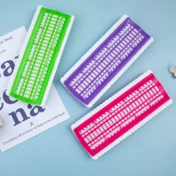Organizzatore Di Filo Per Punto Croce 50 Posizioni Porta Filo Strumento Per Riga Linea Accessori Per Cucire (Rosa Rossa) -Rowentus Negozio 86853941 3