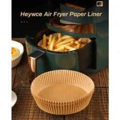 Set 100 Pezzi Carta Da Forno Per Friggitrice Ad Aria Fodere Monouso 16x4,5 Cm -Rowentus Negozio 87083515 3