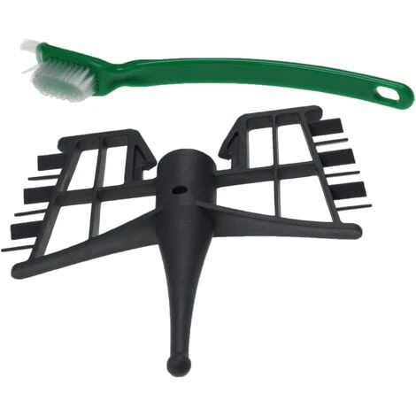 Vhbw Farfalla Compatibile Con Silvercrest Monsieur Cuisine Connect SKMC 1200 Robot Da Cucina - Frusta A Farfalla + Spazzola, Plastica, Grigio Scuro 4 Vhbw Farfalla Compatibile Con Silvercrest Monsieur Cuisine Connect SKMC 1200 Robot Da Cucina - Frusta A Farfalla + Spazzola, Plastica, Grigio Scuro - immagine 2