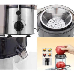 Centrifuga Frutta Verdura Estrattore Di Succo A Freddo 800W Spremiagrumi JB-176 -Rowentus Negozio 87225110 4