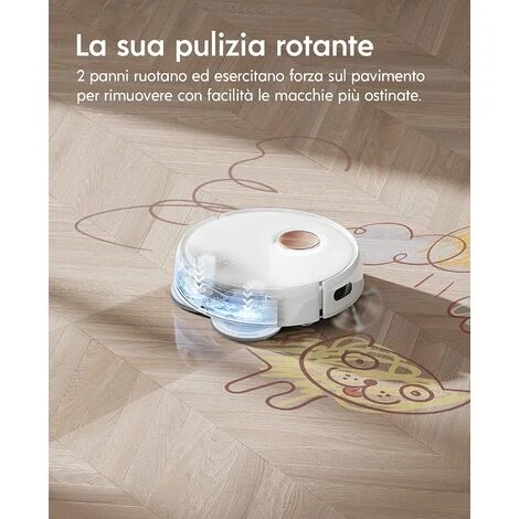 Yeedi Floor 3 Station, Robot Aspirapolvere E Lavapavimenti Con Stazione Autopulente, Potenza 5100Pa, Rilevamento Ostacoli 3D, Perfetto Per La Pulizia Di Tappeti E Pavimenti Duri 5 Yeedi Floor 3 Station, Robot Aspirapolvere E Lavapavimenti Con Stazione Autopulente, Potenza 5100Pa, Rilevamento Ostacoli 3D, Perfetto Per La Pulizia Di Tappeti E Pavimenti Duri - immagine 3