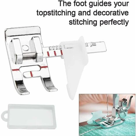 HIASDFLS 2 Pezzi Piedino Regolabile Piedino Guida Per Cucire Piedino Macchina Da Cucire Piedino Con Scatola Di Plastica Piedino Guida Regolabile Per Singer Brother Janome Kenmore 7 HIASDFLS 2 Pezzi Piedino Regolabile Piedino Guida Per Cucire Piedino Macchina Da Cucire Piedino Con Scatola Di Plastica Piedino Guida Regolabile Per Singer Brother Janome Kenmore - immagine 5