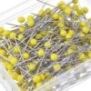 HIASDFLS 250 Spilli Con Testa In Vetro Per Sarta (giallo) -Rowentus Negozio 88134574 1
