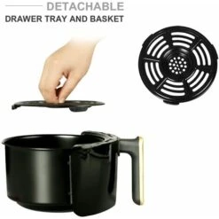 ARDES Friggitrice Ad Aria Calda, Capacità 2 Litri, Temperatura Massima 200° C, Nero 9 ARDES Friggitrice Ad Aria Calda, Capacità 2 Litri, Temperatura Massima 200° C, Nero -Rowentus Negozio 88503359 4