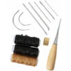 12 Pezzi Kit Di Strumenti Per Artigianato In Pelle, Aghi Da Cucito, Filo Cerato, Cordoncino, Punteruolo, Ditale Per Cucire, Riparazione In Pelle Fai Da Te (12 Pezzi) -Rowentus Negozio 88665765 1