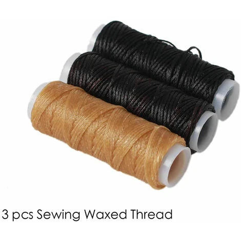 12 Pezzi Kit Di Strumenti Per Artigianato In Pelle, Aghi Da Cucito, Filo Cerato, Cordoncino, Punteruolo, Ditale Per Cucire, Riparazione In Pelle Fai Da Te (12 Pezzi) 6 12 Pezzi Kit Di Strumenti Per Artigianato In Pelle, Aghi Da Cucito, Filo Cerato, Cordoncino, Punteruolo, Ditale Per Cucire, Riparazione In Pelle Fai Da Te (12 Pezzi) - immagine 4