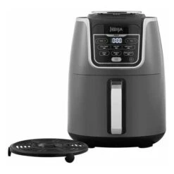 Ninja AF160EU Friggitrice Ad Aria 6 Funzioni Di Cottura Antiaderente 1750 W 5.2 Litri Piastra Rivestita In Ceramica Nero -Rowentus Negozio 88707150 5