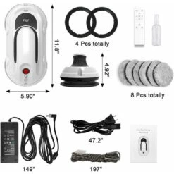 S1PRO 5000PA Robot Per La Pulizia Delle Finestre Con App One-Key Start E Telecomando, Strumento Per La Pulizia Delle Finestre Per Finestre Alte Interne Ed Esterne, Vetro/piastrelle 8 S1PRO 5000PA Robot Per La Pulizia Delle Finestre Con App One-Key Start E Telecomando, Strumento Per La Pulizia Delle Finestre Per Finestre Alte Interne Ed Esterne, Vetro/piastrelle -Rowentus Negozio 89070617 2