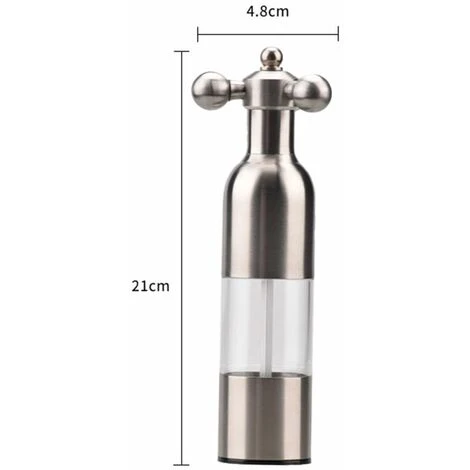 Macina Sale Pepe, Macina Sale Pepe In Acciaio Inox Da Cucina Fatto A Mano Regolabile Grande 3 Macina Sale Pepe, Macina Sale Pepe In Acciaio Inox Da Cucina Fatto A Mano Regolabile Grande - immagine 2