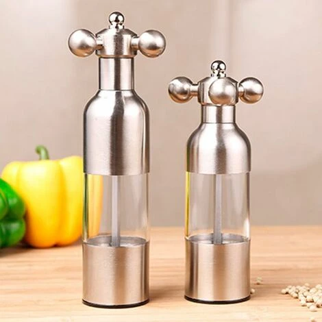 Macina Sale Pepe, Macina Sale Pepe In Acciaio Inox Da Cucina Fatto A Mano Regolabile Grande 6 Macina Sale Pepe, Macina Sale Pepe In Acciaio Inox Da Cucina Fatto A Mano Regolabile Grande - immagine 5