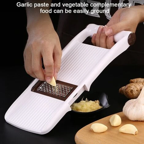 Affettatrice Da Cucina, Affettaverdure O Julienne Di Verdure Frutta Carota Cetriolo Bianco Nero 7 Affettatrice Da Cucina, Affettaverdure O Julienne Di Verdure Frutta Carota Cetriolo Bianco Nero - immagine 5