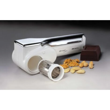 Ariete GRATÌ METAL Grattugia Elettrica Acciaio Inossidabile, Bianco 5 Ariete GRATÌ METAL Grattugia Elettrica Acciaio Inossidabile, Bianco - immagine 3