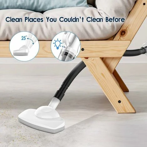 Scopa Elettrica Senza Filo Senza Sacco 12000 Pa Con Luce LED Frontale Autonomia Batteria 6000 MAh 30 Min Tempo Di Ricarica 4-5 H 4 Scopa Elettrica Senza Filo Senza Sacco 12000 Pa Con Luce LED Frontale Autonomia Batteria 6000 MAh 30 Min Tempo Di Ricarica 4-5 H - immagine 2