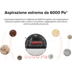 Roborock S8，Aspirateur Robot Blanc PreciSense® LiDAR Navigation Brosse DuoRoller Cartographie 3D Puissance 6000pa Système VibraRise®（Mise à Niveau Du S7）- S8 -Rowentus Negozio 92920255 3