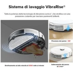 Roborock S8，Aspirateur Robot Blanc PreciSense® LiDAR Navigation Brosse DuoRoller Cartographie 3D Puissance 6000pa Système VibraRise®（Mise à Niveau Du S7）- S8 -Rowentus Negozio 92920255 4