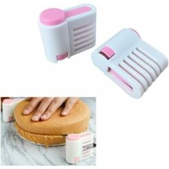 Affettatrice Per Torte, 2 Pezzi Affettatrice Fissa Portatile Regolabile Per Torta E Taglierina Per Pane Toast Cut To Cake Livellatore Per Pane Affettatrice Regolabile Per Pane Tostato 2 Pezzi (rosa)