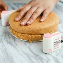 Affettatrice Per Torte, 2 Pezzi Affettatrice Fissa Portatile Regolabile Per Torta E Taglierina Per Pane Toast Cut To Cake Livellatore Per Pane Affettatrice Regolabile Per Pane Tostato 2 Pezzi (rosa) -Rowentus Negozio 92922802 3