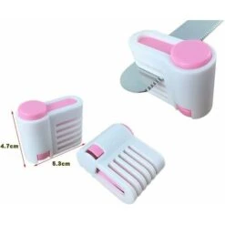 Affettatrice Per Torte, 2 Pezzi Affettatrice Fissa Portatile Regolabile Per Torta E Taglierina Per Pane Toast Cut To Cake Livellatore Per Pane Affettatrice Regolabile Per Pane Tostato 2 Pezzi (rosa) -Rowentus Negozio 92922802 4