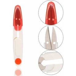 Macchina Per Tagliare Il Filo Da Cucire, 4 Forbici Da Cucire In Plastica Con Copertura A U Con Macchina Per Tagliare Il Filo Da Cucire, Per Cucire Ricami Personalizzati Fai-da-te 4 Pezzi (rosso, Viola -Rowentus Negozio 92922861 4