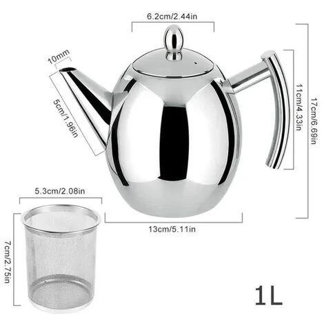 None Teiera In Acciaio Inossidabile Teiera Con Infusore Teiera Di Acciaio Inox Con Filtro 1L 3 None Teiera In Acciaio Inossidabile Teiera Con Infusore Teiera Di Acciaio Inox Con Filtro 1L