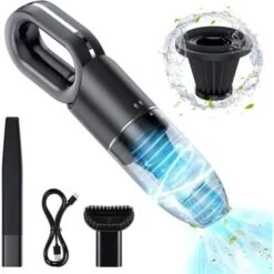 None Aspirapolvere Portatile Senza Fili Ricaricabile 120w 8500pa Per Casa, Capelli E Bagnato -Rowentus Negozio 93111190 3