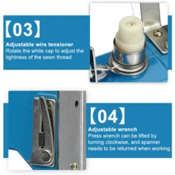 Macchina Da Cucire Multifunzionale Elettrica Portatile Da 1000 W. Macchina Per La Chiusura Della Borsa Della Macchina Per La Chiusura Della Borsa -Rowentus Negozio 93374423 5