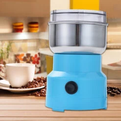 Multifunzione Smash Machine Elettrico Cereali Macinacereali Mulino Spezie Erbe Polverizzatore Macchina Per Macinare Strumento Macinacaffè Elettrico In Acciaio Inossidabile Per La Casa (EU) (Blu) -Rowentus Negozio 93428404 3