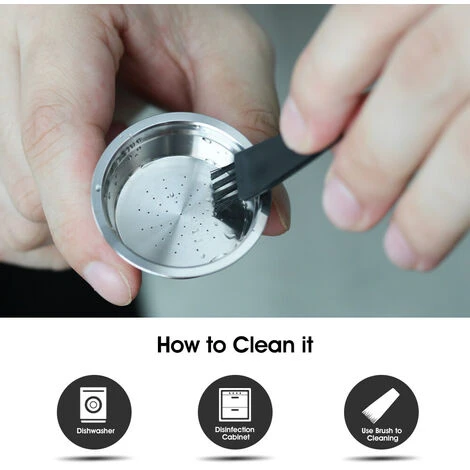 Capsule Caffè Riutilizzabili Acciaio Inox Capsule Caffè Riutilizzabili Filtro Tazza Compatibile Con LAVAZZA A MODO MIO JOLIE LAVAZZA A MODO MIO ESPRIA 5 Capsule Caffè Riutilizzabili Acciaio Inox Capsule Caffè Riutilizzabili Filtro Tazza Compatibile Con LAVAZZA A MODO MIO JOLIE LAVAZZA A MODO MIO ESPRIA - immagine 3