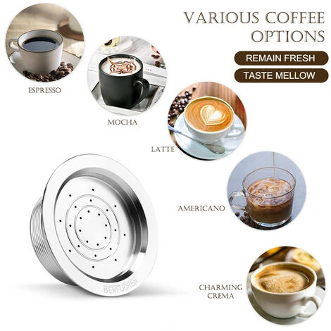 Capsule Caffè Riutilizzabili Acciaio Inox Capsule Caffè Riutilizzabili Filtro Tazza Compatibile Con LAVAZZA A MODO MIO JOLIE LAVAZZA A MODO MIO ESPRIA 6 Capsule Caffè Riutilizzabili Acciaio Inox Capsule Caffè Riutilizzabili Filtro Tazza Compatibile Con LAVAZZA A MODO MIO JOLIE LAVAZZA A MODO MIO ESPRIA - immagine 4