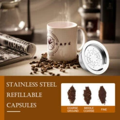 Capsule Caffè Riutilizzabili Acciaio Inox Capsule Caffè Riutilizzabili Filtro Tazza Compatibile Con LAVAZZA A MODO MIO JOLIE LAVAZZA A MODO MIO ESPRIA 11 Capsule Caffè Riutilizzabili Acciaio Inox Capsule Caffè Riutilizzabili Filtro Tazza Compatibile Con LAVAZZA A MODO MIO JOLIE LAVAZZA A MODO MIO ESPRIA -Rowentus Negozio 93429357 5