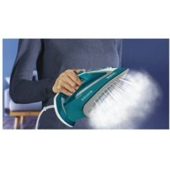 Tefal EasyGliss Plus FV5737 Ferro Da Stiro A Secco E A Vapore Durilium 2500W Turchese/Bianco 9 Tefal EasyGliss Plus FV5737 Ferro Da Stiro A Secco E A Vapore Durilium 2500W Turchese/Bianco -Rowentus Negozio 93963584 3