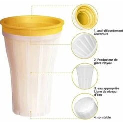 Gelatiera Granita, Coppa Granita 150ml, Frullatore, Coppa Gelato Granita, Coppa Frullato Gelato - Verde 11 Gelatiera Granita, Coppa Granita 150ml, Frullatore, Coppa Gelato Granita, Coppa Frullato Gelato - Verde -Rowentus Negozio 94228779 5